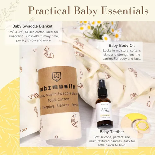 Vista 5 de Regalos para nueva mamá, 11 paquetes de lujo para el cuidado de la nueva mamá después del bebé, regalos de embarazo para la futura mamá, cesta