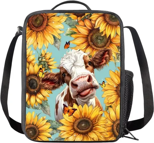 Vista 5 de INSTANTARTS Axolotl - Bolsa de almuerzo para niños, reutilizable, aislada, térmica, bolsa de almuerzo, bolsa de comida para niñas