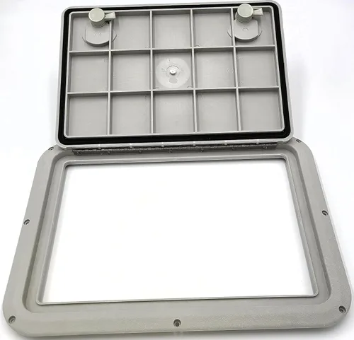 Vista 2 de DPI Marine Escotilla de acceso serie empotrada de 13" x 20" - DPF1320 (fabricada en Estados Unidos)