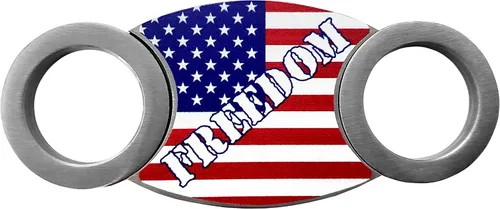 Vista 2 de Freedom, MAGA, Covid-19 Kit de cortador de cigarros de doble guillotina, cuchillas afiladas, calibre 54 anillo, incluye 3 cortadores modelo 9391