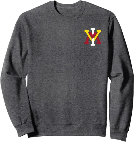 Vista 4 de VMI Keydets Sudadera con diseño de icono en el pecho izquierdo, Negro