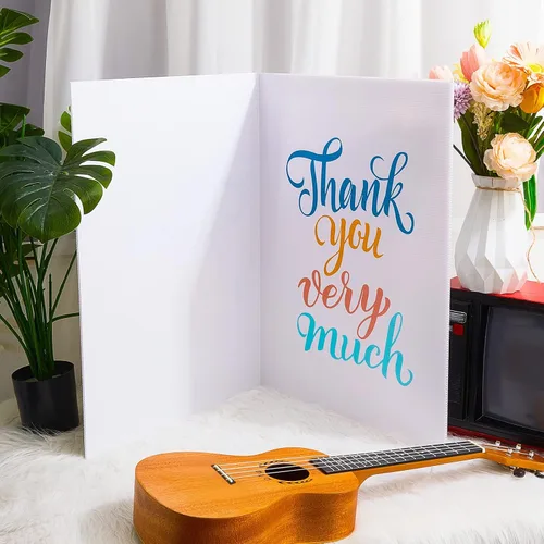 Vista 5 de Tarjetas de agradecimiento grandes, divertidas tarjetas de tamaño jumbo de 22.05 x 33.71 pulgadas, tarjeta de felicitación gigante de agradecimiento