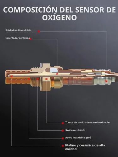 Vista 4 de Marsflex Sensor de relación de combustible del oxígeno del oxígeno O2 aguas