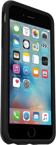 Vista 2 de OTTERBOX Symmetry Clear Series - Funda para iPhone 6 Plus/6s Plus (versión de 5.5 pulgadas), embalaje al por menor, cristal negro