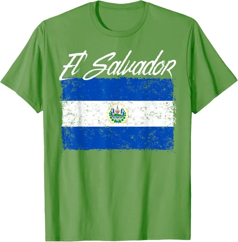 Vista 19 de Camiseta Salvadoreña Bandera El Salvador