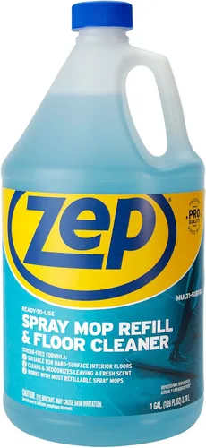 Vista 2 de Zep ECZUMSF1282 - Recambio de trapeador en aerosol y limpiador de suelos, 1 galón (caja de 2) - Limpiador y desodorante de aroma fresco versátil
