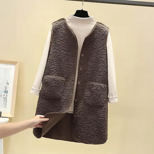 Vista 2 de Cardigan Sweater for Women Fall Winter Trendy Long Sleeve Fleece Slim Fit Open Front Casual V Neck Button Down Coat Jacket