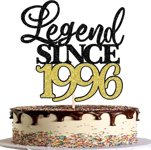 Vista 8 de Rsstarxi 1 paquete de decoración de pastel con purpurina de leyenda desde 2012 para decoración de tarta de cumpleaños 13 años para decoración