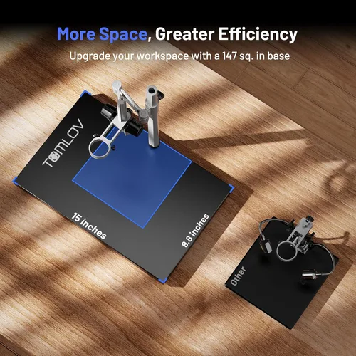 Vista 15 de TOMLOV Microscopio de Enfoque Automático 4K TM4K-AF Max, Microscopio Digital HDMI de 10.1" con Brazo Giratorio Flexible, Microscopios de Micro