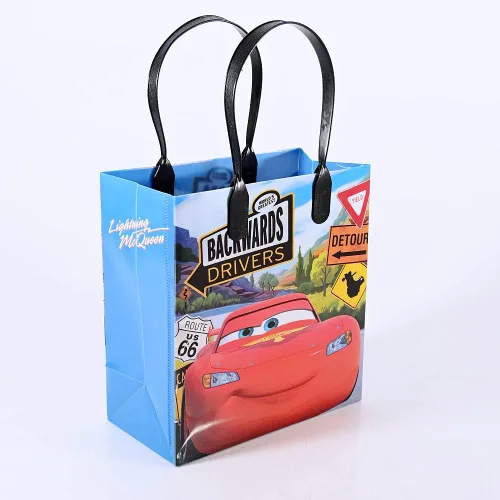 Vista 4 de 12 Bolsas de regalo pequeñas Disney Car Mc Queen, obsequio, para fiestas