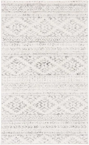 Vista 94 de SAFAVIEH Tapete decorativo de la colección Tulum de 2 x 3 pies, color negro y marfil, diseño tribal bohemio marroquí, no desprende pelo y es