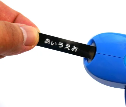 Vista 8 de Dymo DM1595BU - Encendedor de cinta, Hiragana, Katakana, alfabeto, números, azul