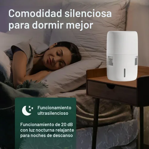 Vista 4 de Humea Humidificador Evaporativo WiFi App 3L Beige
