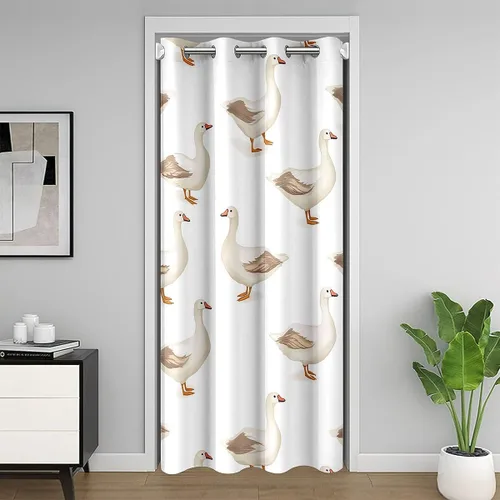 Vista 12 de jejeloiu Cow Skull Door Curtain for Doorway Privacy 34x80 Inch 1 Panel Kids Longhorn Skull Closet Cover for Boys Girls Teens Western Desert Room