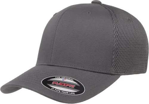 Vista 62 de Flexfit - Gorra ajustable de malla elástica en dos tonos Negro
