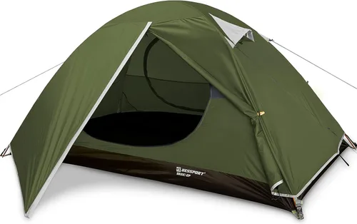 Vista 11 de Bessport Tienda de campaña para 1/2 persona, impermeable, dos puertas, tienda de mochilero, fácil instalación, ligera, para exteriores, senderismo