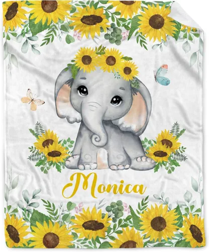 Vista 19 de Manta de bebé personalizada con ciervos florales, manta personalizada de ciervos con nombre para bebé, manta de recepción personalizada de ciervos