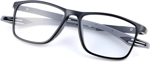 Vista 9 de LJIMI Gafas de sol de lectura fotocromáticas progresivas multifocal, bisagras de resorte, lentes de bloqueo de luz azul, lentes de transición