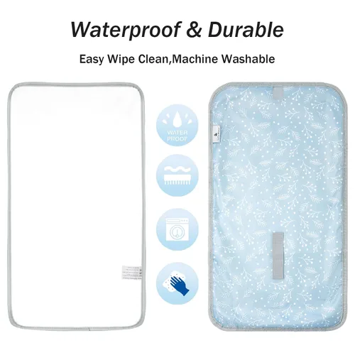 Vista 4 de Cambiador portátil para bebé – Cambiador de pañales impermeable – Cambiador compacto para bebé – Cambiador de pañales de viaje – Cambiador plegable