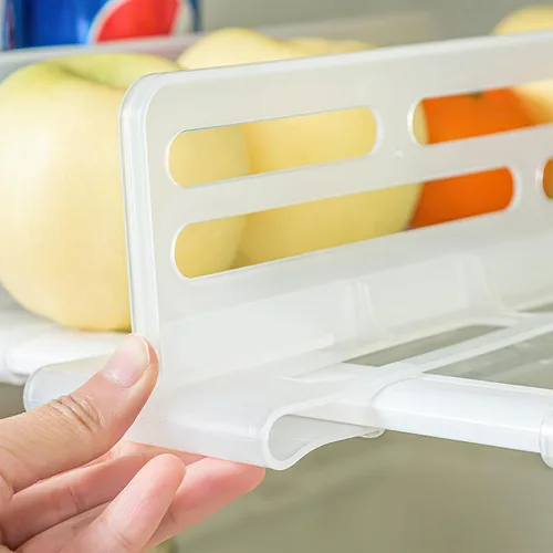 Vista 2 de Divisor de puerta lateral ajustable para refrigerador de 10.23 x 3.22 x 3.07 pulgadas, tablero de partición de alimentos para almacenamiento