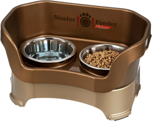Vista 34 de Neater Pet Brands Neater Feeder Deluxe Cuencos para Perros Elevad os a Prueba de Derrames para Perros Pequeños Menos de 19 lbs, Fabricado en EE.UU.