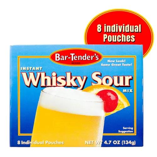 Vista 2 de Bar-Tender's - Mezcla de bebida instantánea para cóctel, Whisky Sour, 8 unidades (paquete de 3)