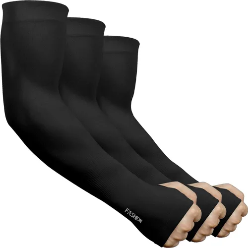 Vista 12 de beister 3/6 pares de mangas de brazo de enfriamiento UV protección solar unisex para deportes, ciclismo, golf, correr