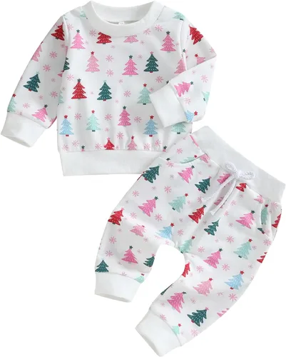 Vista 35 de YINGISFITM Conjunto de camisa de calabaza de Halloween para bebé, niña, niño, sudadera y pantalones para otoño e invierno