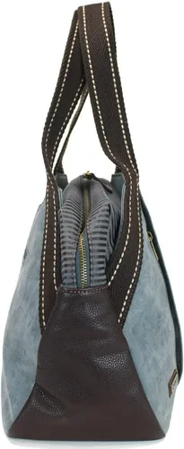 Vista 5 de CHALA Bolso Bowling Zip Tote Garden Creature Colecciones Indigo (Bluebird), Azul Pájaro