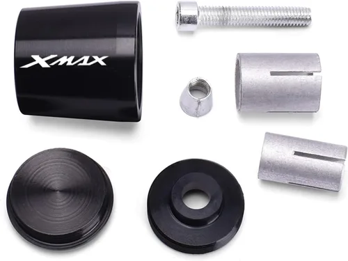 Vista 6 de 7/8" 22mm Motorcycle Handlebar Ends Handle Bar Grips Plugs Caps for Xmax 125 250 300 400 XMAX300 XMAX400 XMAX250 XMAX125 (Color : Black)