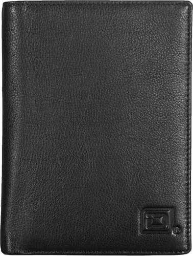 Vista 2 de Cartera RFID para pasaporte organizador de viaje - 2 soportes para pasaporte - Bifold de cuero delgado, Negro -, Cartera Rfid