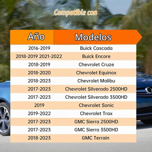 Vista 5 de FUSCH Sensor de presión y temperatura de aire de admisión, sensor de presión absoluta del colector MAP Compatible con Buick Cascada Encore Chevrolet