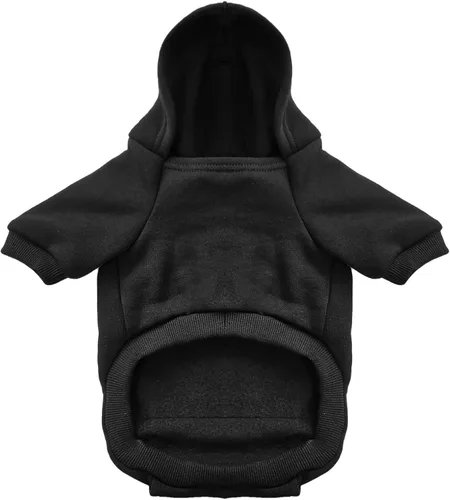 Vista 5 de Jecikelon - Sudadera con capucha y bolsillos, cálida para invierno, para perros pequeños, ropa de abrigo para chihuahuas, disfraz para cachorros