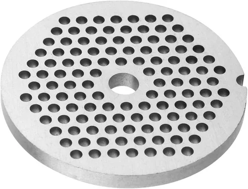 Vista 4 de Molinillo de carne de aleación de grado alimenticio, mezclador de placa de picadora, cuchillo de disco de orificio de 5/0.276 in, accesorios