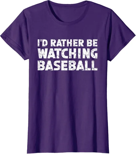 Vista 11 de Camiseta de béisbol I'd Rather Be Watching