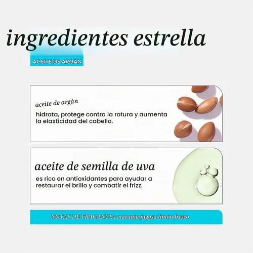 Vista 6 de HASK ARGAN - Viales reparadores de aceite para el cabello para controlar el brillo y el encrespamiento para todo tipo de cabello, seguro