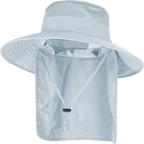 Vista 40 de Sombreros de sol para hombres y mujeres, sombrero de pesca UPF 50+ transpirable de ala ancha Beige