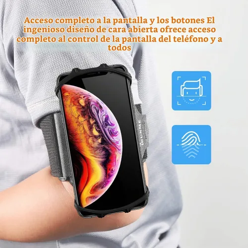 Vista 5 de Pulsera deportiva extraíble giratoria de 360 grados para teléfono móvil