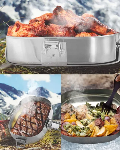 Vista 5 de El calentador de alimentos de escape original MuffPot para vehículos de automovilismo. Motos de nieve, ATV, UTV y motocicletas