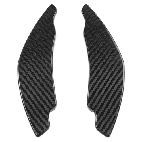 Vista 2 de Cubierta de fibra de carbono real para volante de palanca de cambios extendida compatible con Lexus es 2006 2007 2008 2009 2010 2011 2012 accesorios