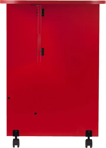 Vista 12 de SEI FURNITURE Southern Enterprises - Mesa extensible para manualidades, color rojo