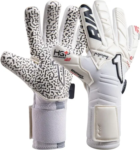 Vista 6 de Rinat Kratos-Prime Guantes de portero – Látex XP súper suave Corte negativo Absorción de impactos Correa ajustable Pulsera elástica