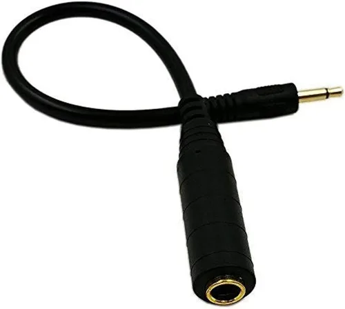 Vista 8 de Chapado en oro de 0.138 in mono 1/8 pulgadas audio macho a 0.250 in 1/4 pulgadas hembra adaptador de cable convertidor (4.9 ft/5 pies)