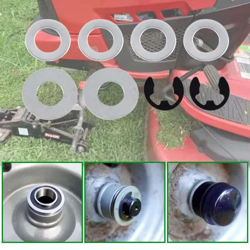 Vista 6 de 9040H Kit de conversión de buje de rueda delantera a rodamiento compatible con Craftsman, Poulan, Husqvarna, Jonsered, Murray cortacésped compatible