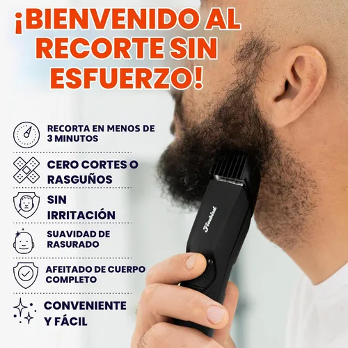 Vista 2 de Freebird BeardSeries - Recortadora de barba ultra afilada con esfera de precisión, cuchillas de acero inoxidable, 40 ajustes de longitud
