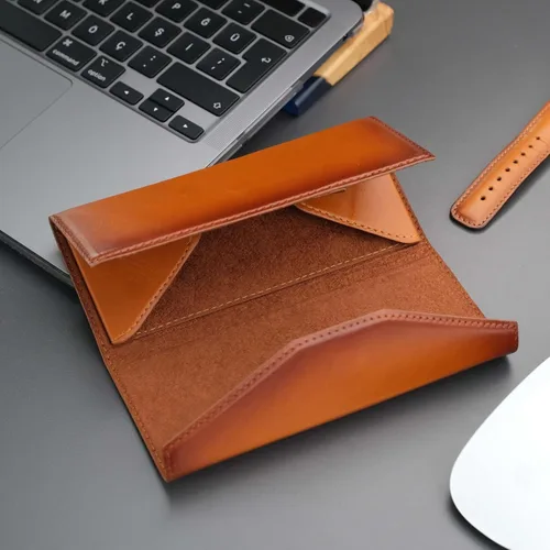 Vista 7 de Egypt Triangle Design - Funda de cuero para lentes de sol y gafas de sol