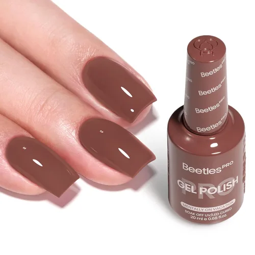 Vista 54 de Beetles PRO - Esmalte de gel blanco, color blanco de 0.7 fl oz A - Creme White Ansiedad de calma
