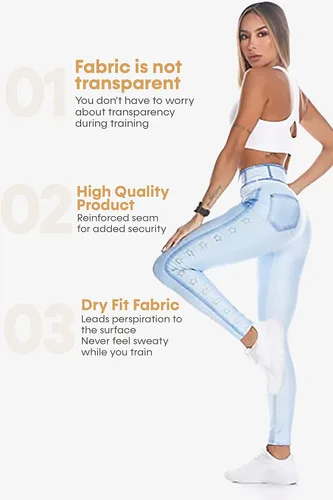 Vista 4 de A4U - Pantalones deportivos de compresión de uso activo para mujer A4U