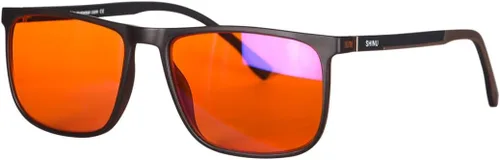 Vista 13 de SHINU Buen sueño Gafas de bloqueo de luz azul Hombres Lentes Rojas Anti Luz Verde Elimina la fatiga ocular Gafas Bluelight 078RD