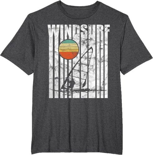 Vista 16 de Camiseta vintage de windsurf con regalo vintage de windsurf, Negro, S